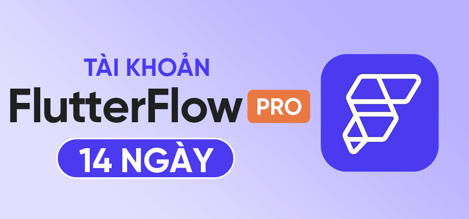 Flutterflow Pro 14 ngày - Tài khoản